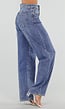 Blauwe Barrel Jeans met Lichte Stretch