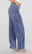 Blauwe Barrel Jeans met Lichte Stretch