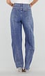 Blauwe Barrel Jeans met Lichte Stretch