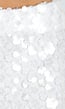 Witte Pailletten Mini Rok met Bloemen