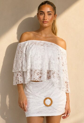 Witte Kanten Two Piece Set