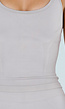 Beige Sport Set met Top met Pads en Sportshort