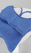 Beige Sport Set met Top met Pads en Sportshort