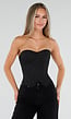 NEW050826 Zwart Gestreept Strapless Korset