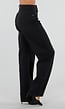 Zwarte Balloon Jeans met Hoge Taille en Lichte Stretch
