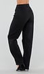 Zwarte Balloon Jeans met Hoge Taille en Lichte Stretch
