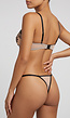 Zwarte Kanten Lingerie Set met Beugel Bh en String