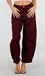 Bordeaux Barrel Jeans met Hoge Taille