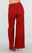 Rode Wide Leg Jeans met Hoge Taille en Lichte Stretch