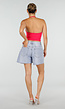 Roze Halter Sport Top met Verstelbaar Halterbandje, Uitneembare Pads en Stretch