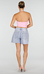 Roze Halter Sport Top met Verstelbaar Halterbandje, Uitneembare Pads en Stretch
