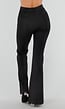 Super Stretch Flared Pantalon met Hoge Taille Zwart