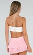 Roze Kralen Bodychain met Goudkleurige Kettingen en Hanger