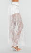 Zilverkleurige Tailleketting met Strass en Lange Hangers