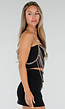 Goudkleurige Bodychain met Choker en Verstelbare Rugsluiting
