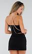 Goudkleurige Bodychain met Choker en Verstelbare Rugsluiting