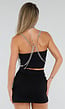 Zilverkleurige Bodychain met Choker en Verstelbare Rugsluiting