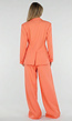 Coral Double Breasted Blazer met Reverskraag
