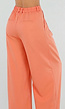 Coral Wide Leg Broek met Plooien