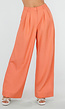 Coral Petite Pantalon met Wijde Pijpen en Plooien