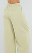 Pistachegroene Petite Wide Leg Broek met Plooien