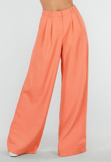 NEW190826 Coral Tall Wide Leg Pantalon