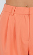 Coral Plooi Short met Elastische Tailleband