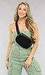 Zwarte Fluffy Crossbody Tas