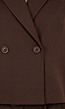 Bruin Mouwloos Gilet met Double Breasted Knoopsluiting