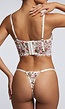 Gebloemde Lingerie Set met String en BeugelBH