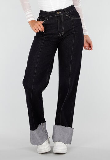Donkerblauwe Extra Tall Stretch Straight Jeans