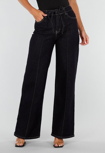 Donkerblauwe Stretch Jeans Straight