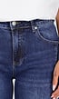Blauwe Denim Tall Barrel Jeans met Hoge Taille en Lange Pijpen