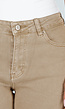 Beige Denim Tall Jeans met Straight Leg en Hoge Taille