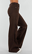 Bruine Denim Tall Jeans met Straight Leg, Hoge Taille en Lange Pijpen