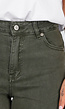 Donkergroene Denim Tall Jeans met Straight Leg, Hoge Taille en Lange Pijpen