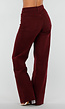 Bordeauxrode Denim Tall Jeans met Straight Leg en Extra Lange Pijpen