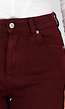 Bordeauxrode Denim Tall Jeans met Straight Leg en Extra Lange Pijpen
