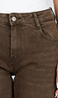 Bruine Denim Cargo Barrel Jeans met Zijzakken