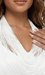 Witte Halter Franjetop met Padded Ondertop