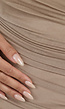 Geplooide Asymmetrische One Shoulder Taupe Bodycon Jurk
