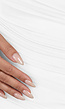 Gedrapeerde Asymmetrische Witte Jurk met One Shoulder