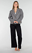 Donkerblauwe Jeans met Stretch en Rechte Pijpen