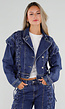 CAMPAGNEJEANS Blauw Denim Jasje met Veterdetails