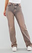 CAMPAGNEJEANS Dirty Beige High Waist Tall Jeans met Stretch