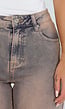 Dirty Beige High Waist Tall Jeans met Stretch en Lange Pijpen