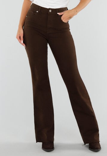 CAMPAGNEJEANS Bruine High Waist Straight Leg Tall Jeans
