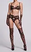 Luipaard Lingerie Set met Kousen en Lange Handschoenen