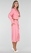Roze Two Piece Set met Cropped Blazer en Bermuda Broek