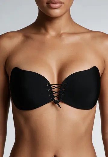 Strapless Ultra Push-Up Invisible Bra Zwart